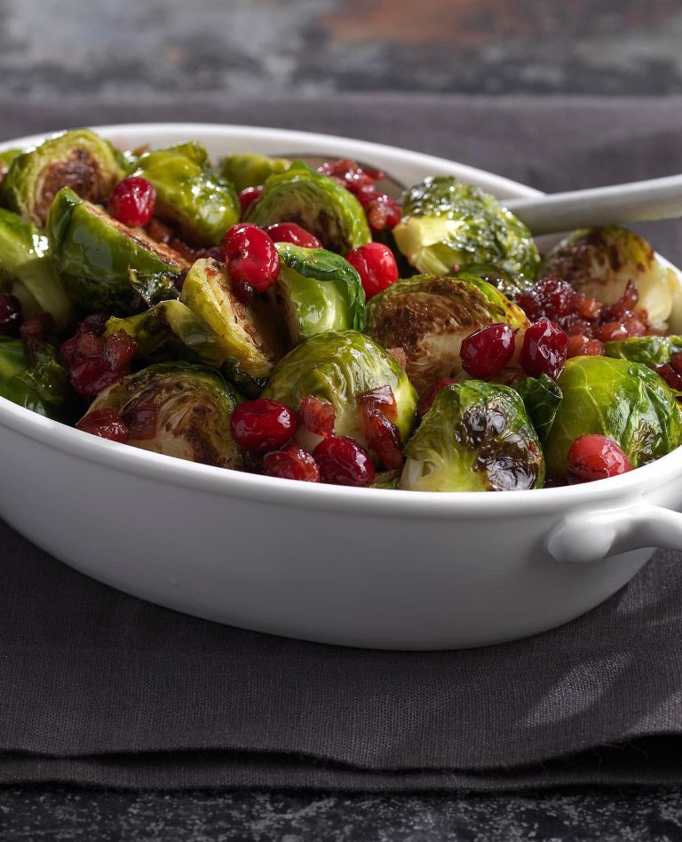 Brussels Sprouts with Cranberries (v) photograph