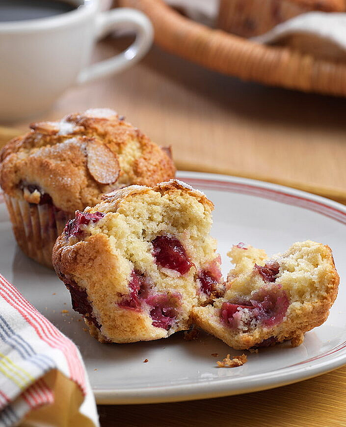 Cherry Almond Muffins photograph