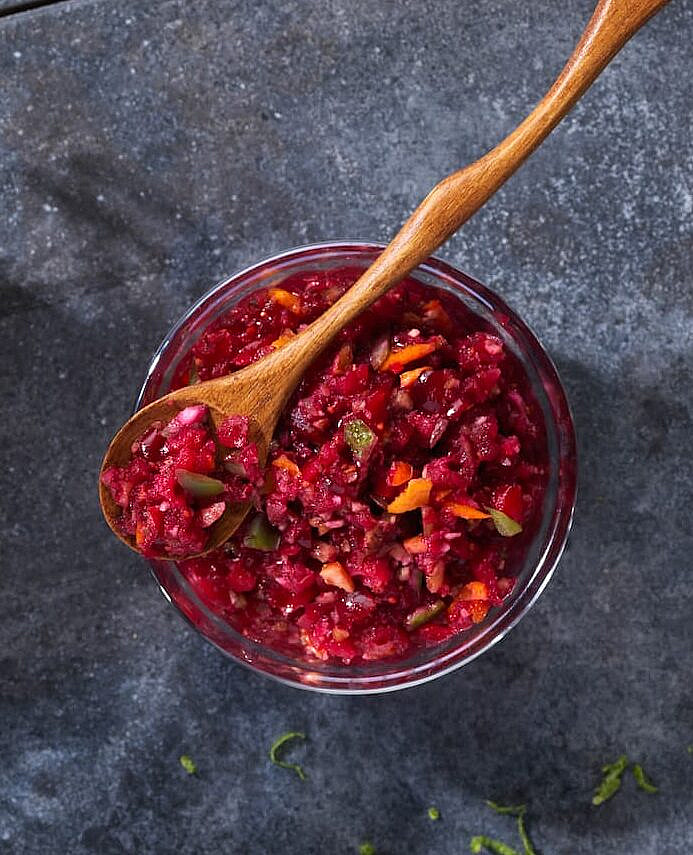 Cranberry Citrus Jalapeño Relish (v) photograph