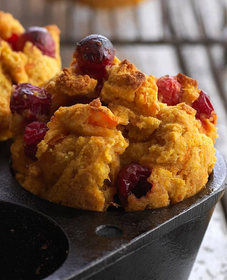 Sweet Potato and Cranberry Drop Biscuits photograph