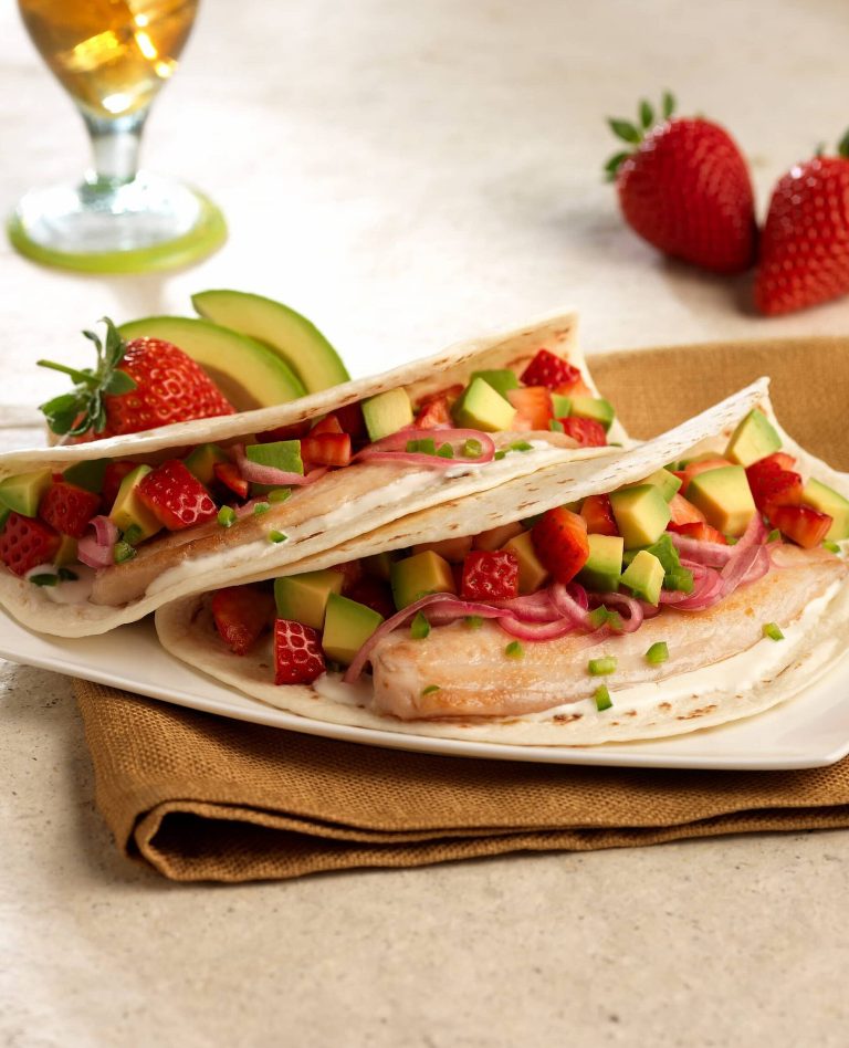 Sweet and Savory Strawberry Tilapia Tacos photograph