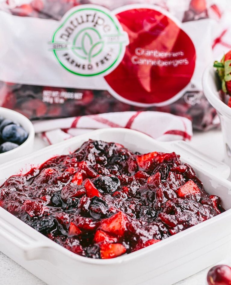 Cranberry, Blueberry and Strawberry Sauce photograph
